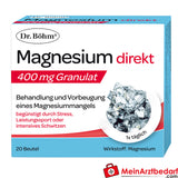 Dr. Böhm Magnesium Direkt Granulat 400 mg, 20 Sticks, zuckerfrei, Zitronengeschmack