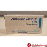 Genericon Desloratadin 5 mg Comprimés pelliculés 10 pc - Antiallergique pour la rhinite et l'urticaire