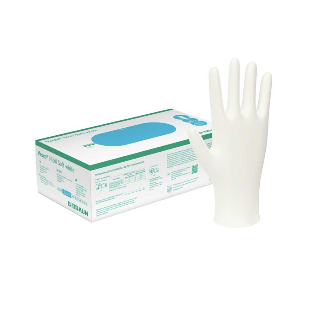 B. Braun Vasco Nitril Soft white 200 Stk.