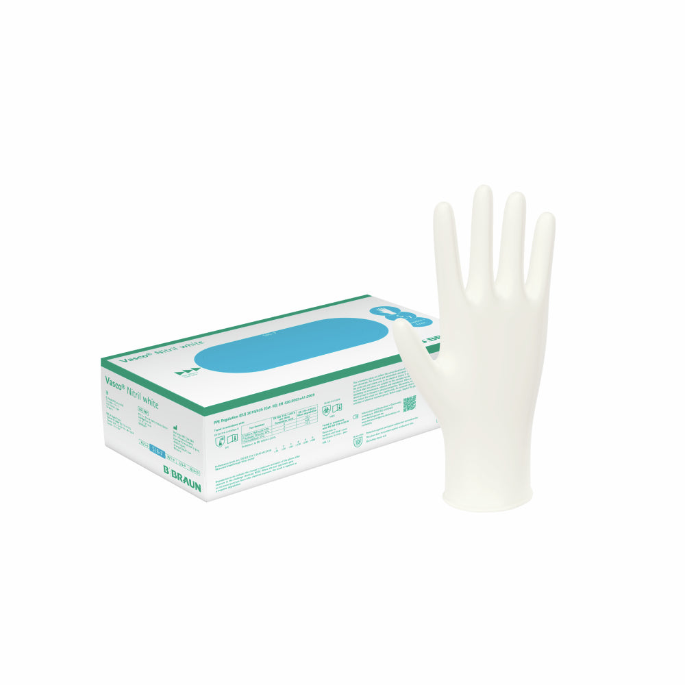 B. Braun Vasco Nitril white, 150 Stk..
